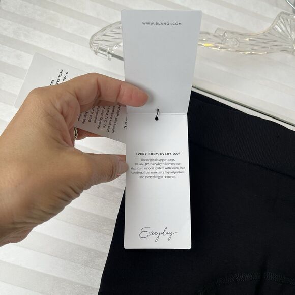 Blanqi Everyday Seamless Maternity Support Leggings with Pockets black sz M - Picture 5 of 8